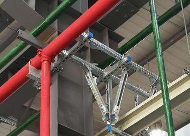 临颍该抗震支架的整体式支吊架结构协调性好